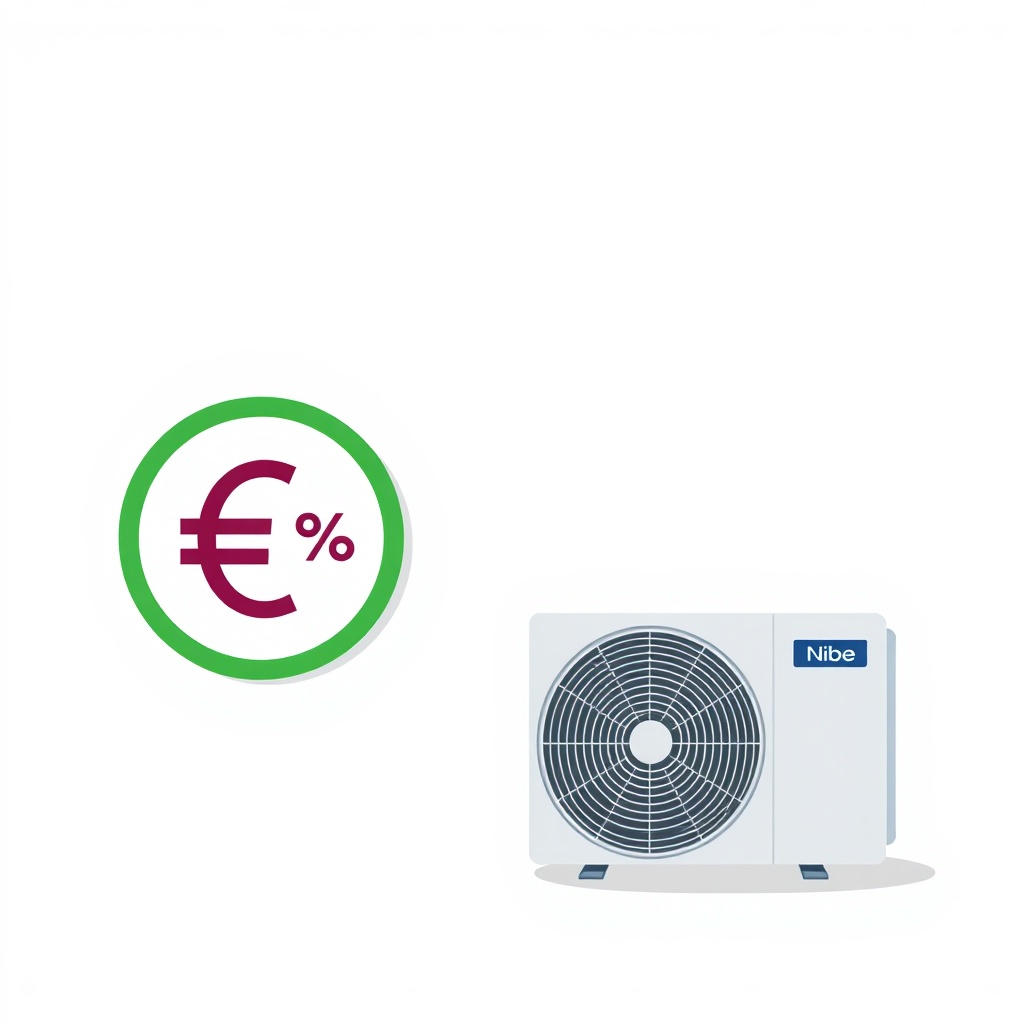 A clean infographic-style illustration showing a euro symbol inside a green circle with a